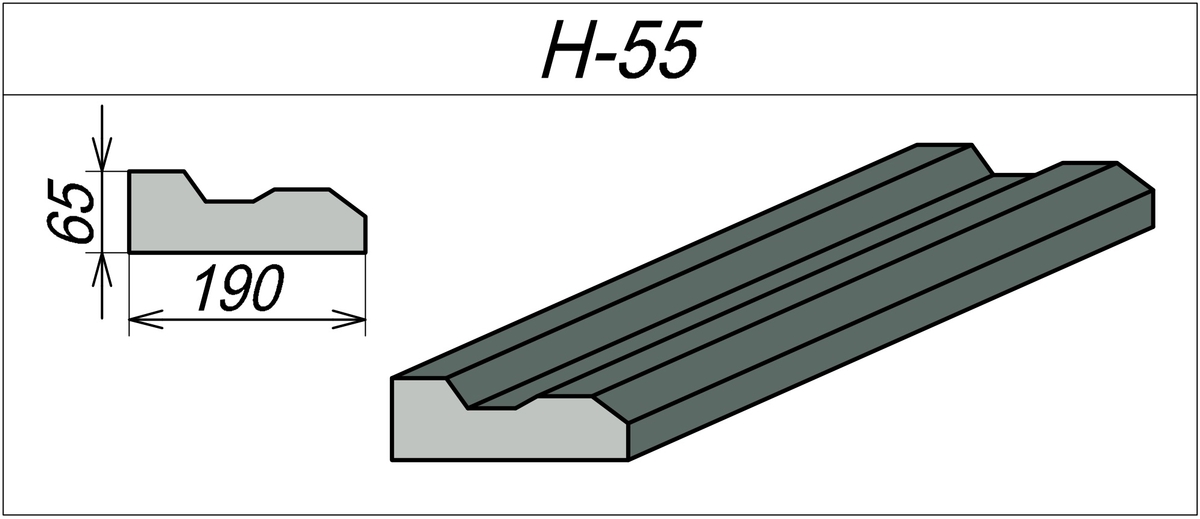 Наличник для арки H-55