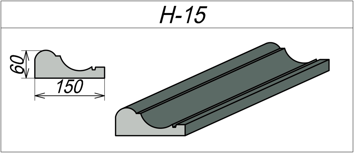 Наличник для арки H-15