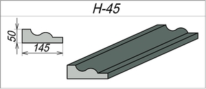 Наличник для арки H-45