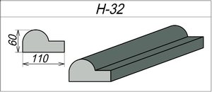 Наличник пенополистироловый H-32