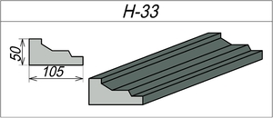Наличник пенопластовый H-33